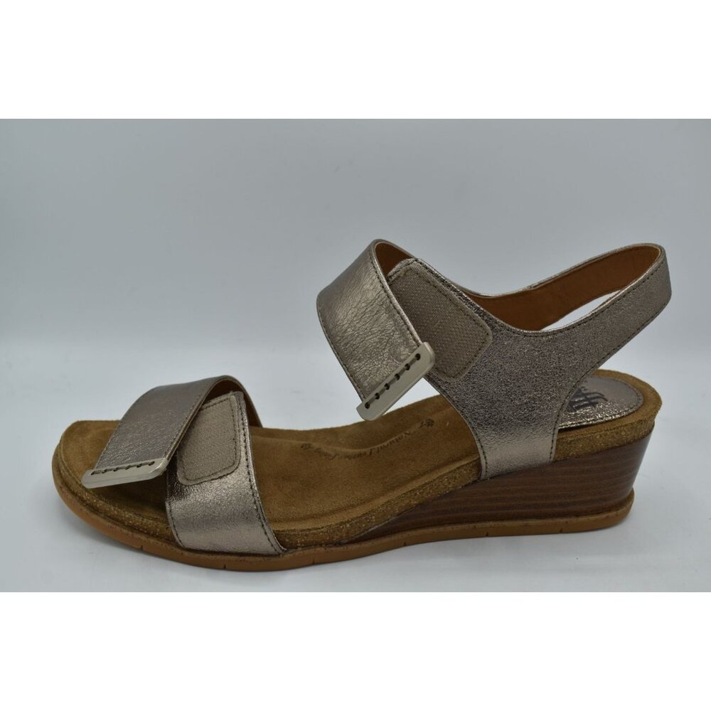 Sofft Womens Size 11 Verdi II Bronze Leather Wedge Sandals Shoes - Picture 10 of 14